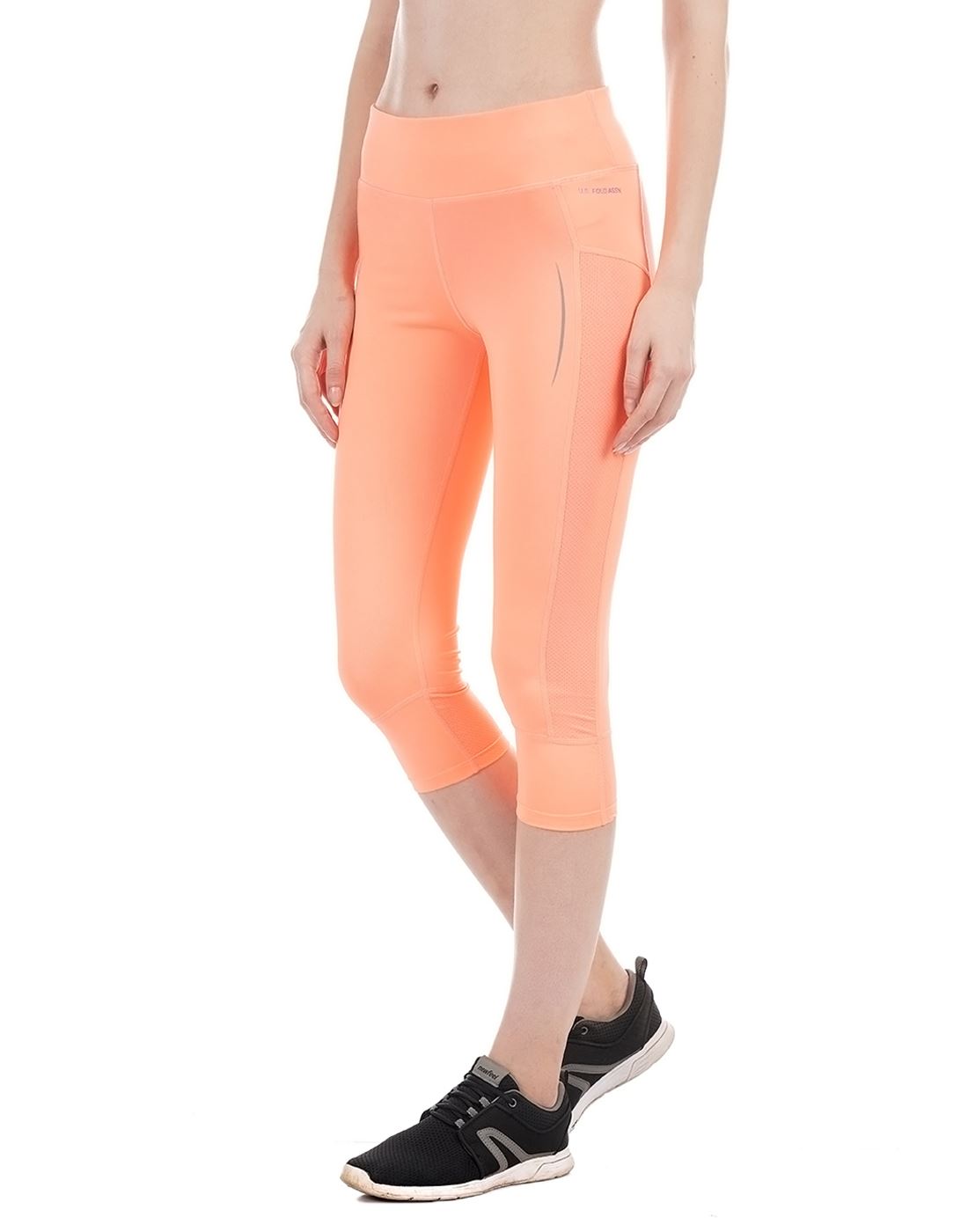 U.S. Polo Assn. Women Casual Wear Solid Gym Tight